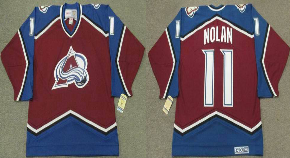 2019 Men Colorado Avalanche #11 Nolan red CCM NHL jerseys->colorado avalanche->NHL Jersey